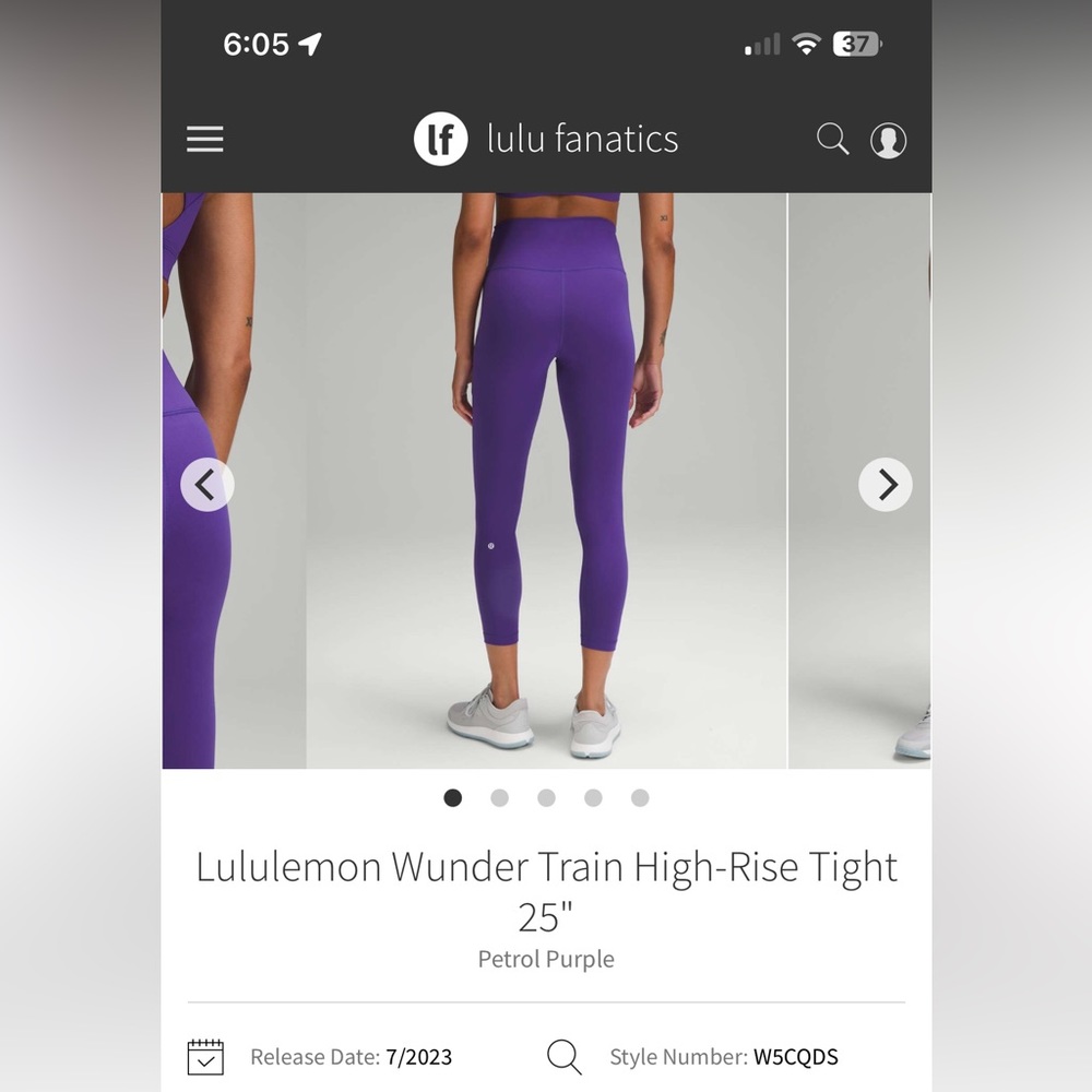 Lululemon wunder train leggings